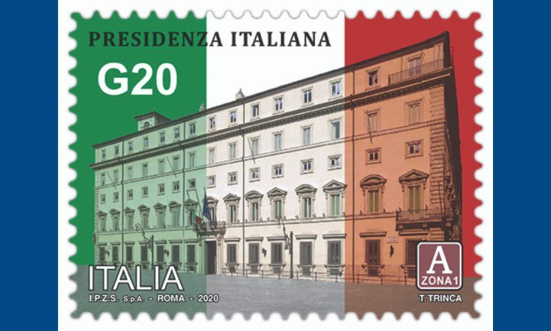 A special stamp celebrates the Italian G20