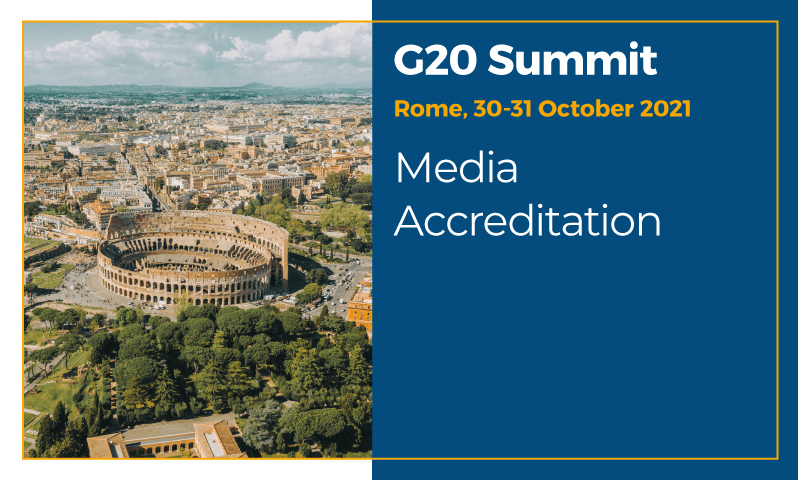 G20 Summit, 30-31 October 2021 – Media Accreditation Open